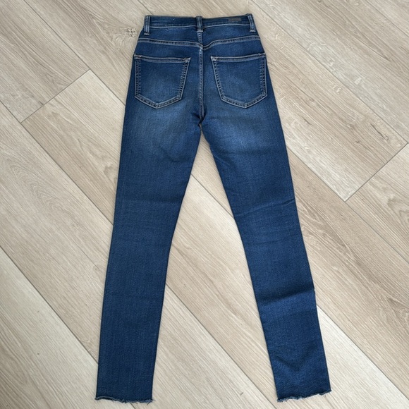 SP Black Hi Rise Dark Wash Skinny Jeans Size 25 - Picture 2 of 4